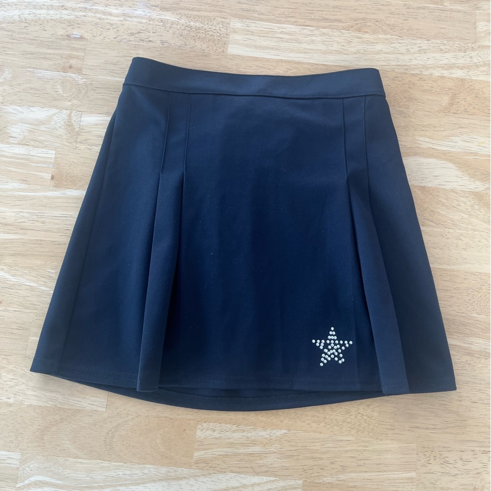 Black Skirt with Star Detail